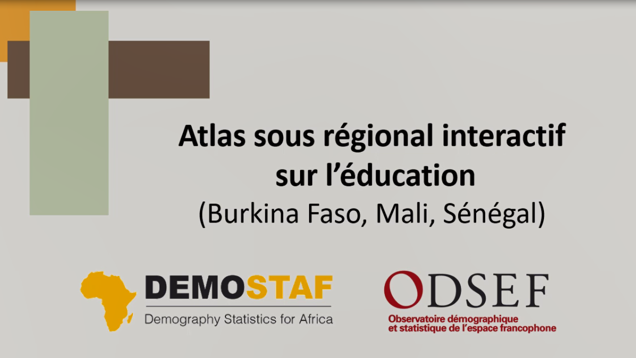 Vidéo présentant l'Atlas DEMOSTAF sur l'éducation